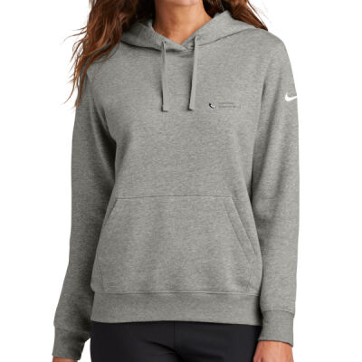 LaurelPlains - Ladies Club Fleece Sleeve Swoosh Pullover Hoodie Thumbnail